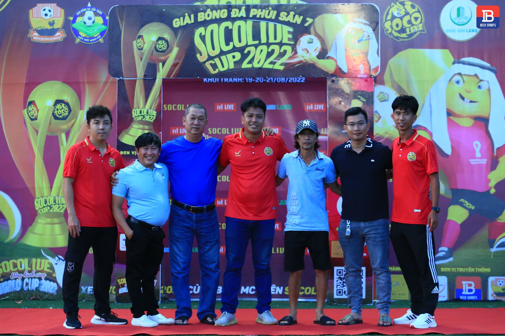 Ban tổ chức giải Bóng Đá Phủi Sân 7 Socolive Cup - Tỉnh An Giang