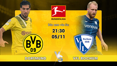Link Xem Trực Tiếp Borussia Dortmund vs VfL Bochum 21h30 ngày 05/11
