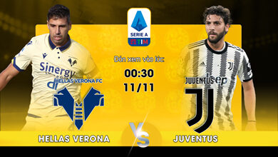 Link Xem Trực Tiếp Hellas Verona vs Juventus 00h30 ngày 11/11