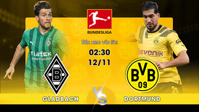 Link Xem Trực Tiếp Monchengladbach vs Borussia Dortmund 02h30 ngày 12/11