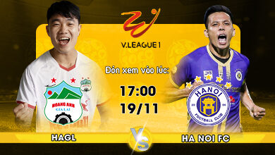 Link Xem Trực Tiếp Hoàng Anh Gia Lai vs Hà Nội FC 17h00 ngày 19/11