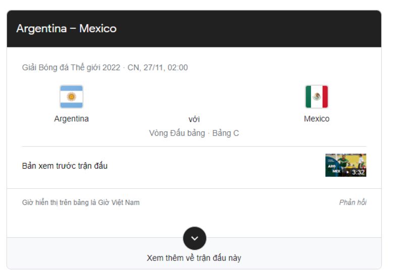Cuộc chạm trán giữa đội tuyển Argentina và Mexico World Cup 2022