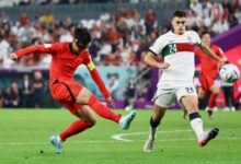 Trận đấu Hàn Quốc vs Bồ Đào Nha, Son Heung Min có cú đá nối cực căng trúng Cancelo
